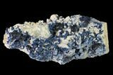 Dark Blue Fluorite on Quartz - Inner Mongolia #146661-1